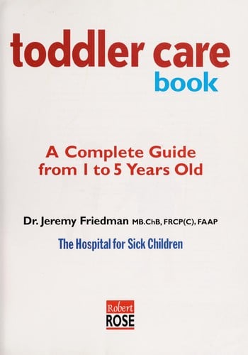 Canada's toddler care book