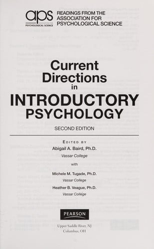 Current directions in introductory psychology