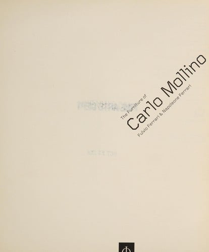 The furniture of Carlo Mollino