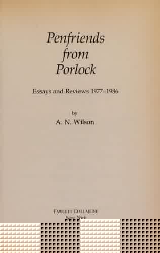 Penfriends from Porlock