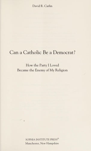 Can a Catholic be a Democrat?