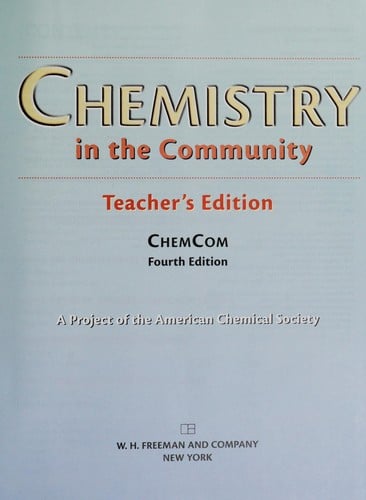 Chemistry in the community