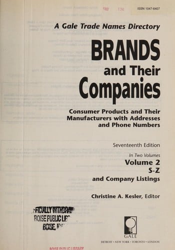 Brands and their companies