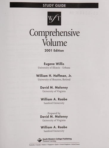 West Federal Taxation