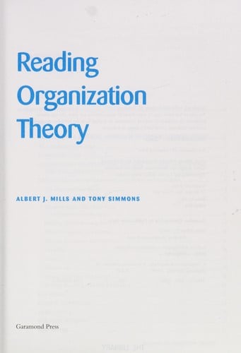 Reading organization theory