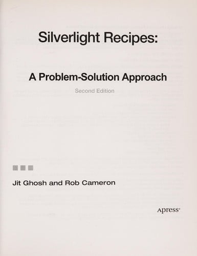 Silverlight Recipes