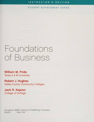 Foundations of business