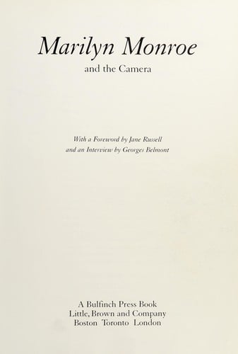 Marilyn Monroe and the camera