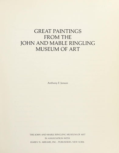 Great paintings from the John and Mable Ringling Museum of Art