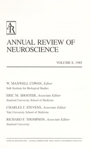 Annual review of neuroscience