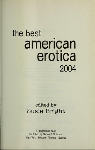 The Best American Erotica 2004 (Best American Erotica)
