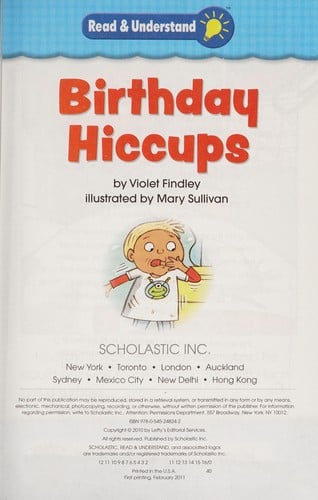 Birthday hiccups