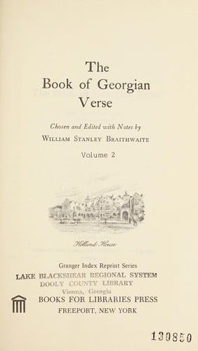 The book of Georgian verse