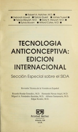 Contraceptive technology : special section on AIDS