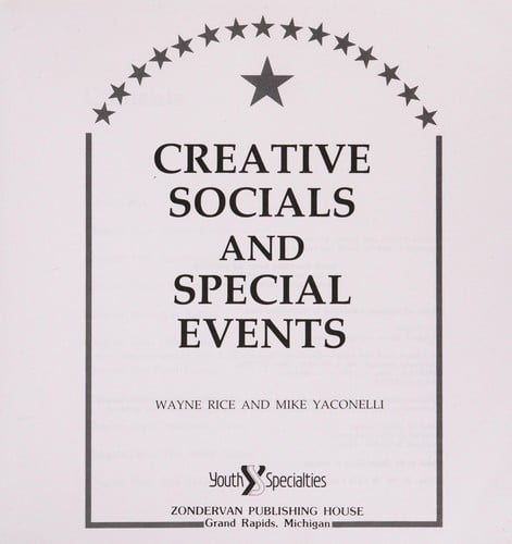Creative socials and special events