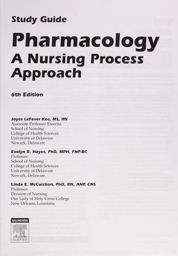 Study guide pharmacology