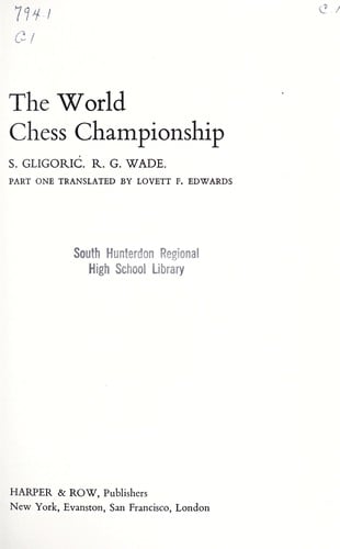 The world chess championship