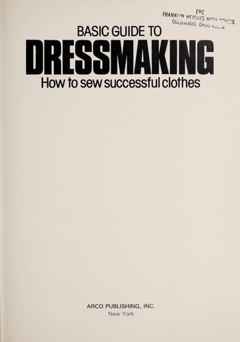 Basic guide to dressmaking
