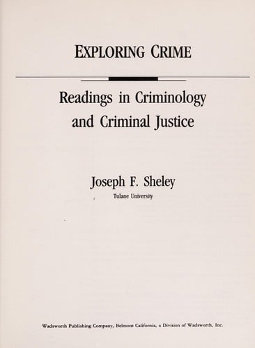 Exploring crime