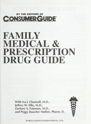 Family medical & prescription drug guide
