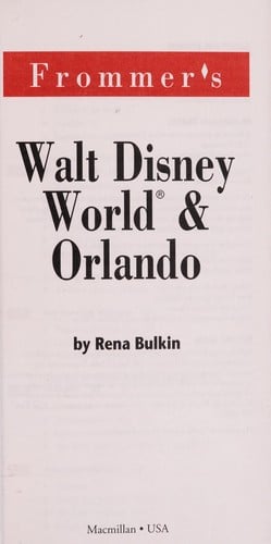 Frommer's Walt Disney World & Orlando