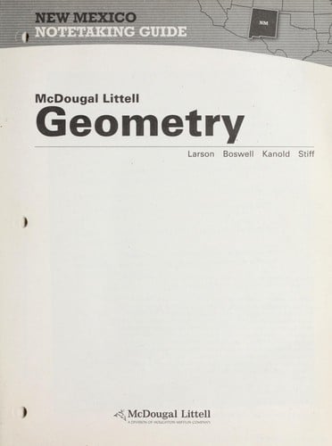 Geometry, grades 9-12 notetaking guide