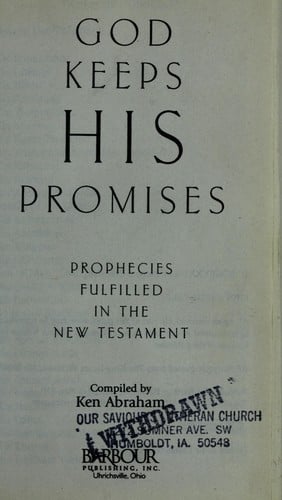 God keeps His promises