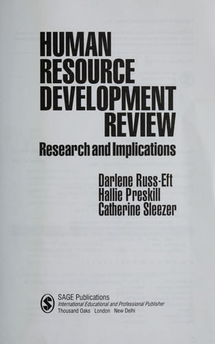 Human resource development review