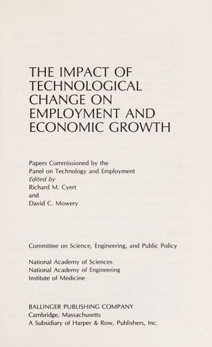 The impact of technological change on employment and economic growth
