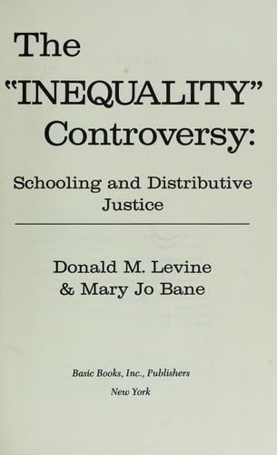 The "Inequality" controversy