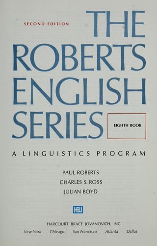 The Roberts English Series
