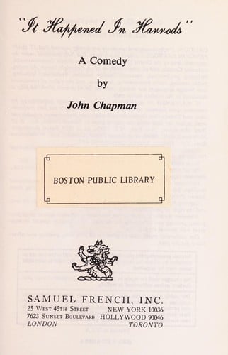 "It happened in Harrods"