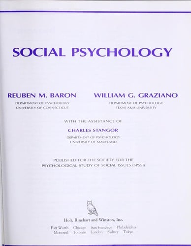 Social psychology