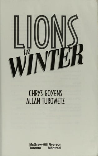 Lions in winter