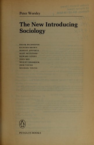 The New Introducing sociology