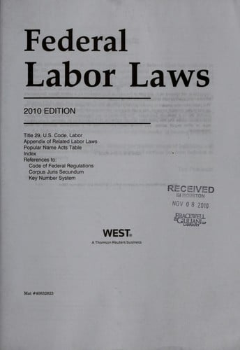 Federal labor laws