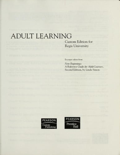 Adult learning