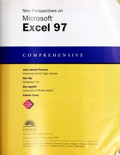 New perspectives on Microsoft® Excel 97