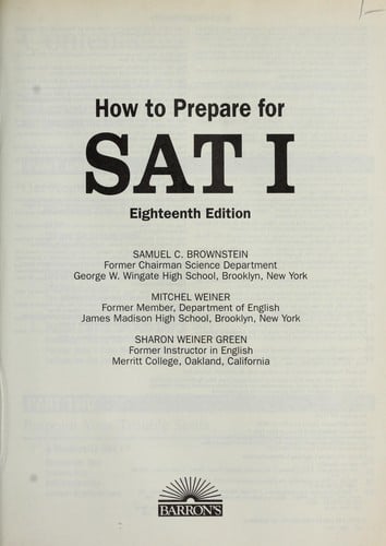 How to prepare for SAT I