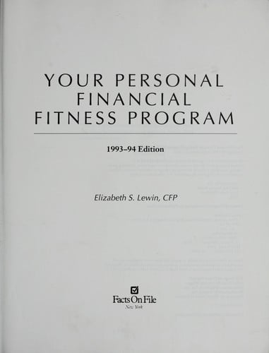 Your personal financial fitness program