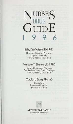 Nurses drug guide, 1996