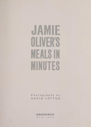 Jamie Oliver's meals in minutes