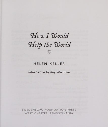How I would help the world