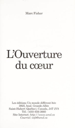 L'ouverture du cœur