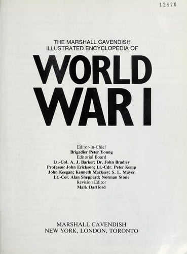 The Marshall Cavendish illustrated encyclopedia of World War I