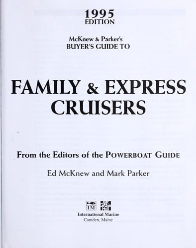 McKnew & Parker's buyer's guide to family & express cruisers