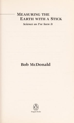 Measuring the earth with a stick