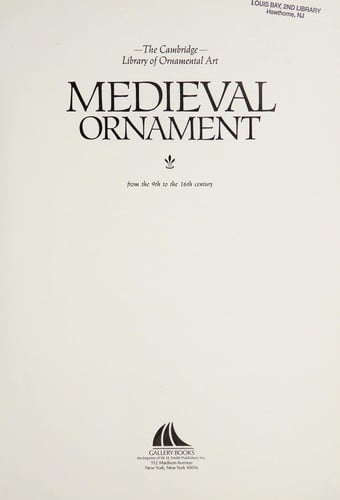 Medieval ornament from the 9th to the 16th century