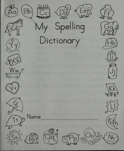 My spelling dictionary