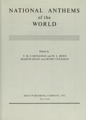 National anthems of the world